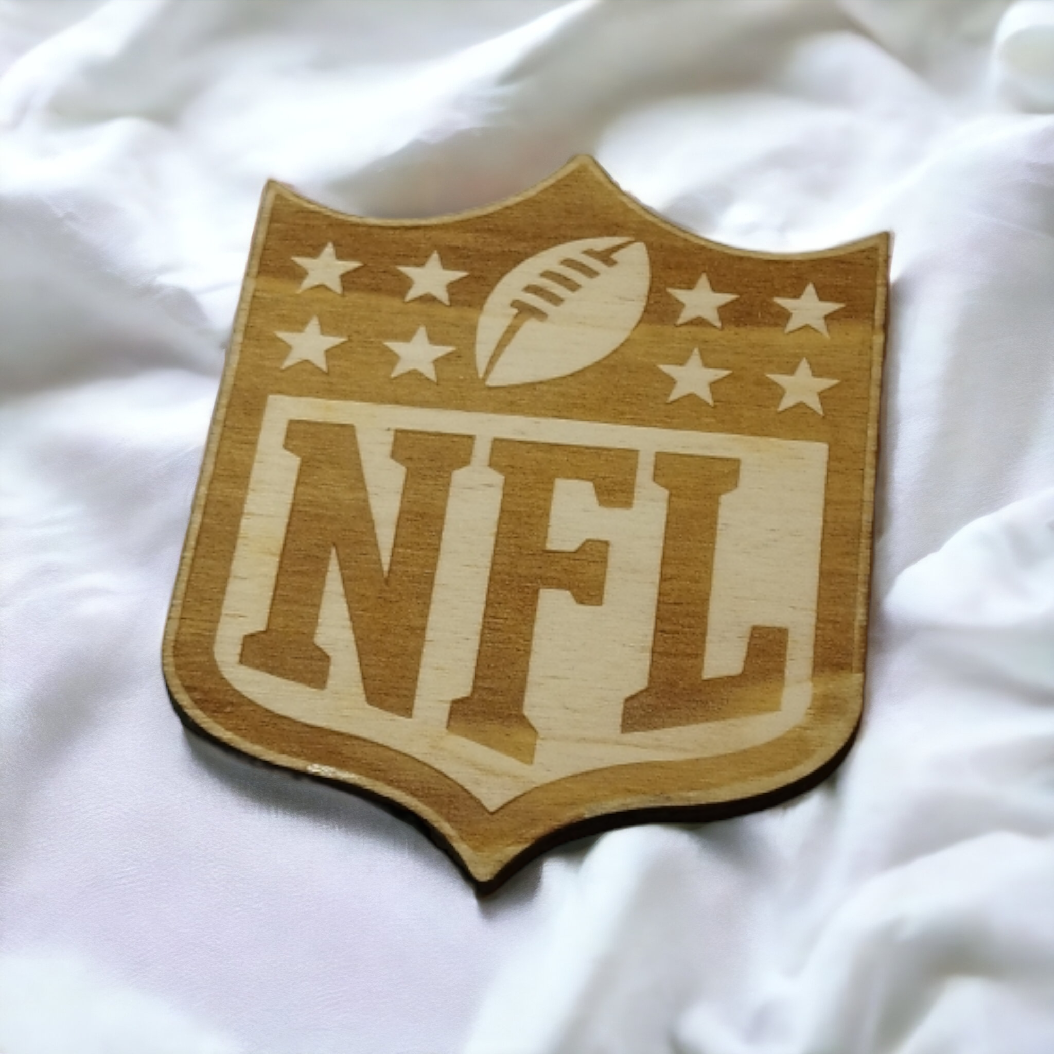 NFL Wooden Coasters - Handmade Gift - Housewarming - Wood Kitchenware
